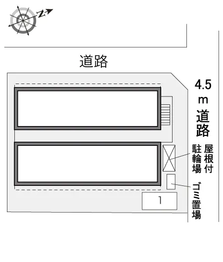 ★手数料０円★大阪市西成区松　月極駐車場（LP）